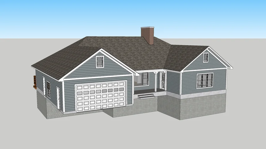 North American ranch house (suburban)