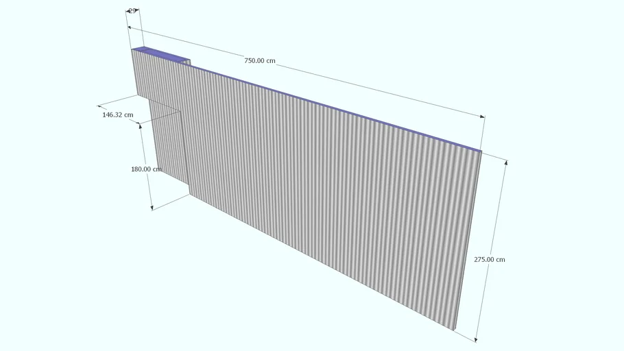 FORRADO DE PARED DE PANEL EN ACERO INOX