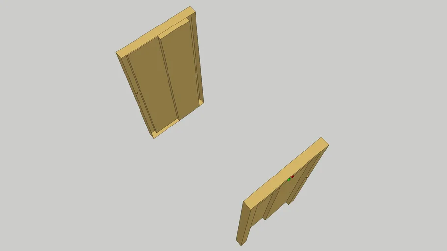 Gold lift doors