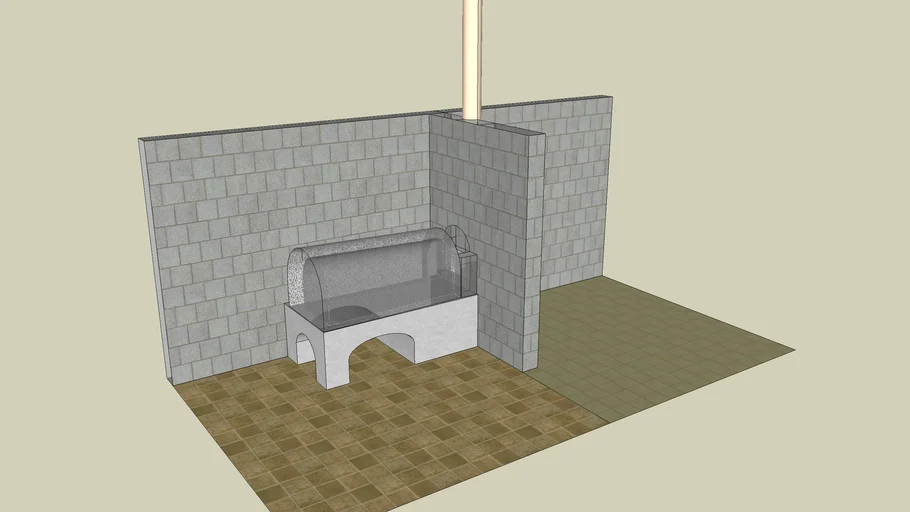 Tyrolean wood-fired masonry style heater