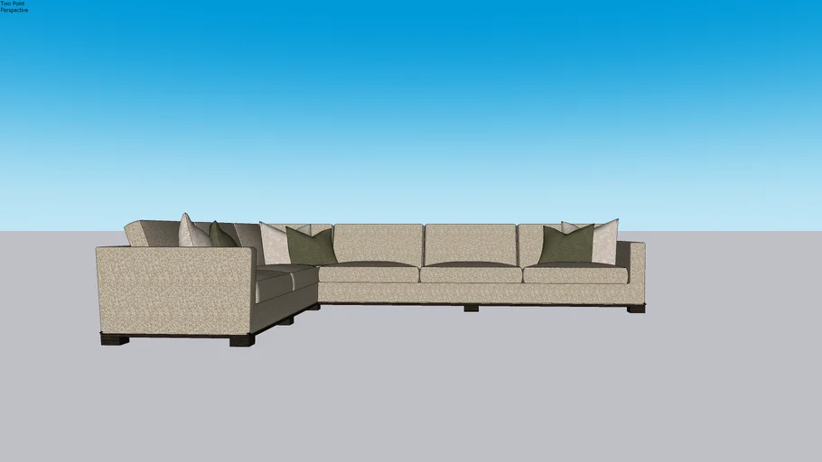 Fir Grove Custom Sectional | 3D Warehouse