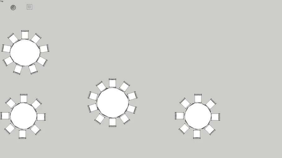 6' Round Banquet Table with Floor Length Linen