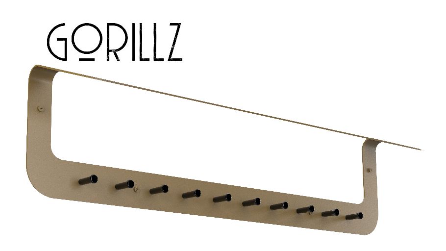 Gorillz Linea Wall Coat Rack-Gold