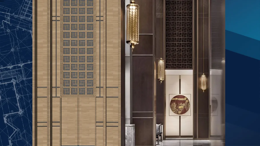 Wall interior panel sketchup model
