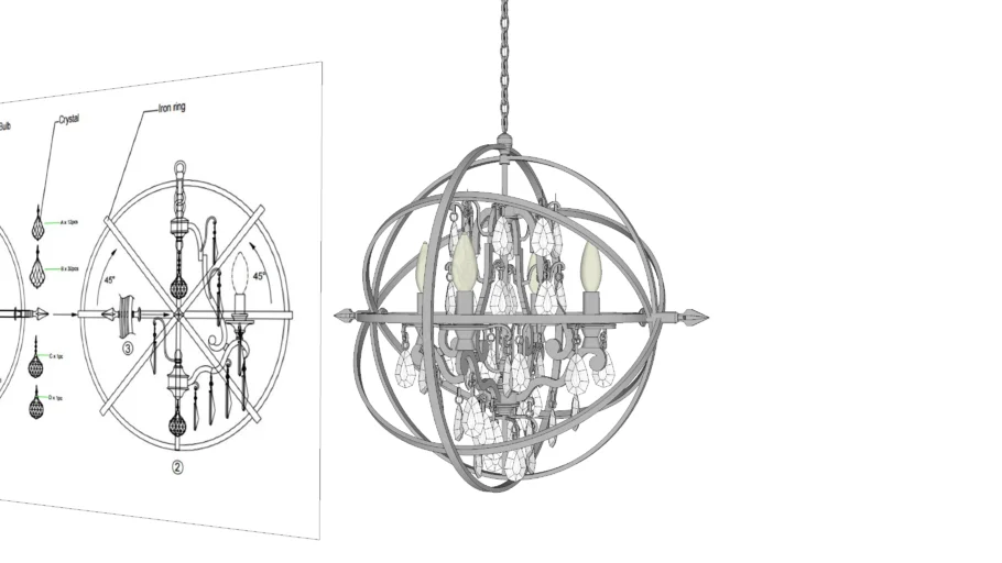 Byron Chandelier-Troy Lighting