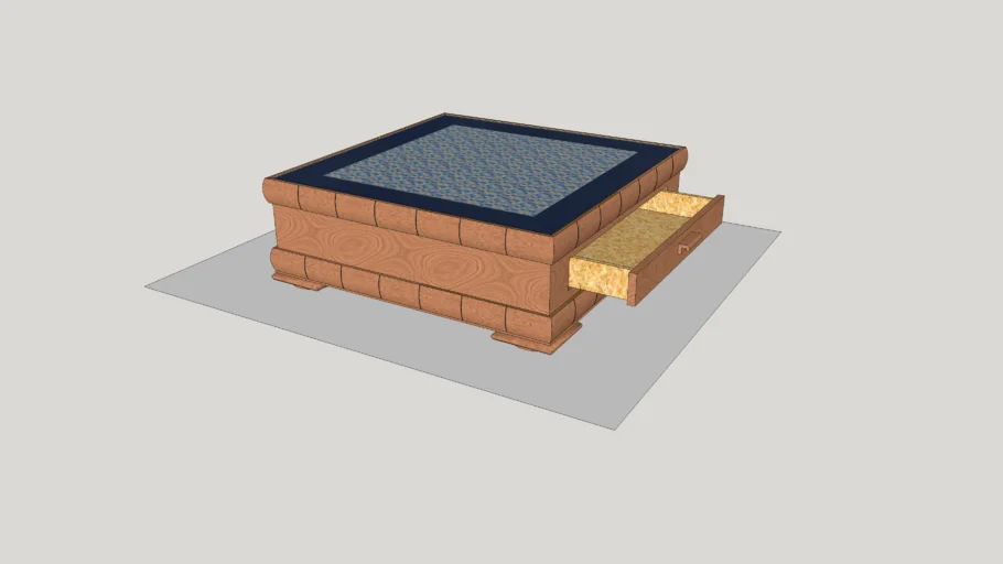 Low square coffee table