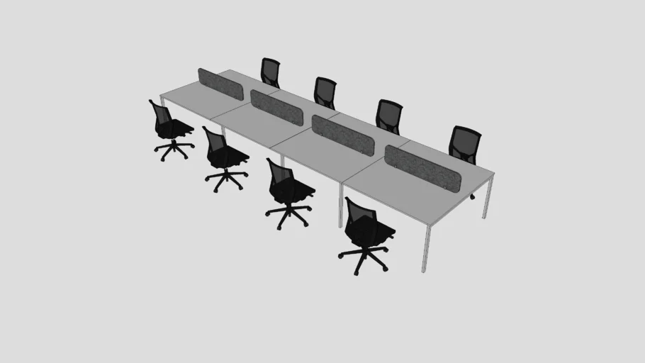 Mesa operativa oficina 8 personas