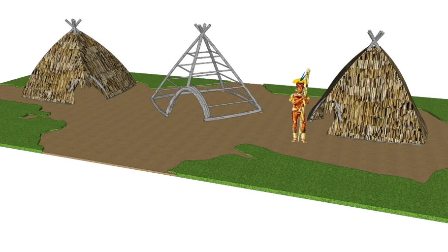 Oca Botocudo (Botocudo brazilian indigenous house)