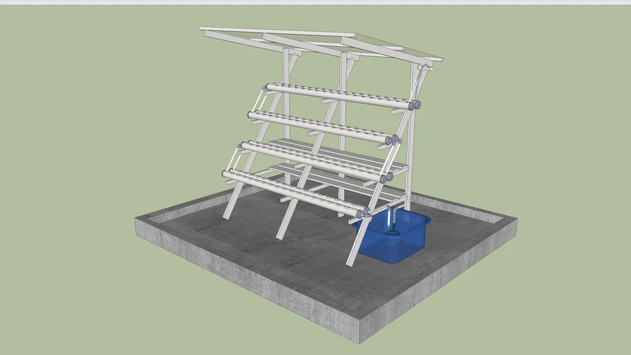 NFT Hydrophonic System 4 x 2m