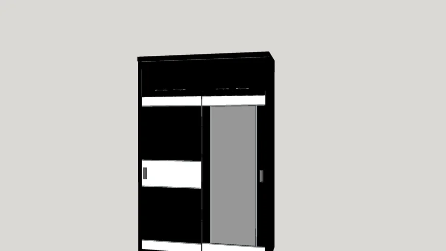 lemari sliding 2 pintu