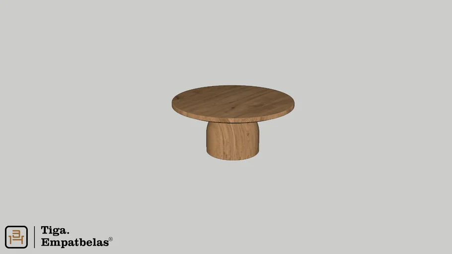 Tiga.empatbelas - Round Wood Coffee Table