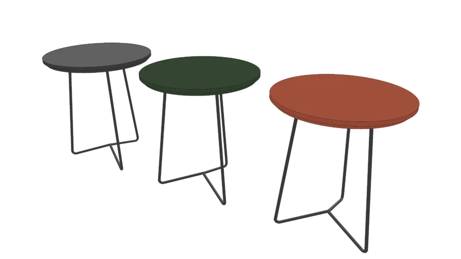 Mesa Lateral Redonda 42cm Pirlo - Tok&Stok