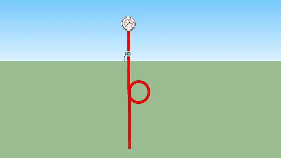 pigtail pressure gauge 1/2"