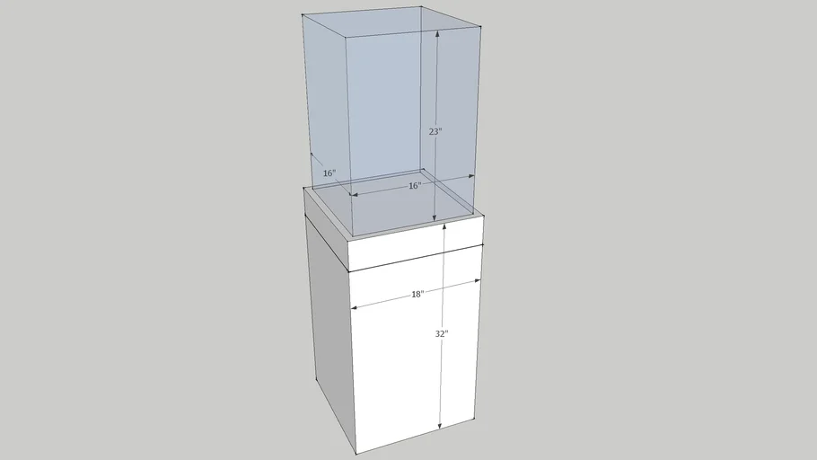 Display case square cube G
