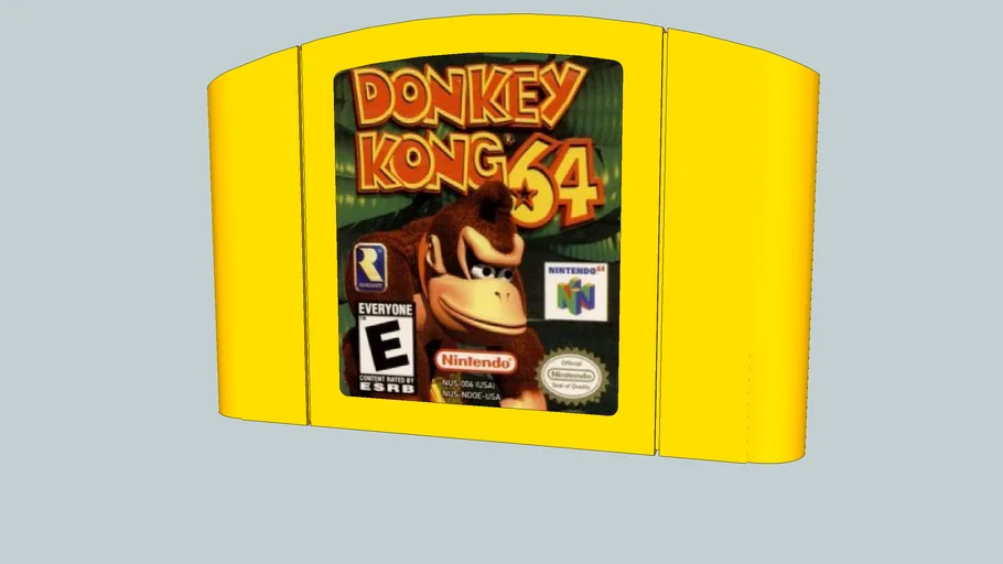 Donkey Kong 64 (Nintendo 64) Yellow Cartridge