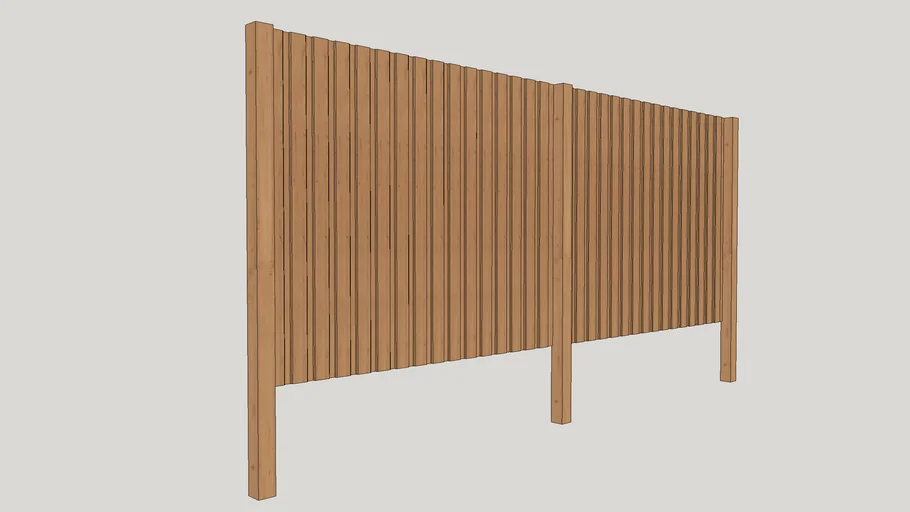 (DYNAGROUP) - Fence - Dyna Timber - 2400 x 1800H Lapped - Palings between posts