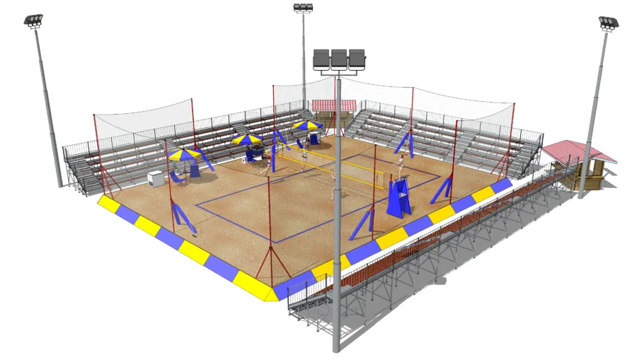 beach volleyball court