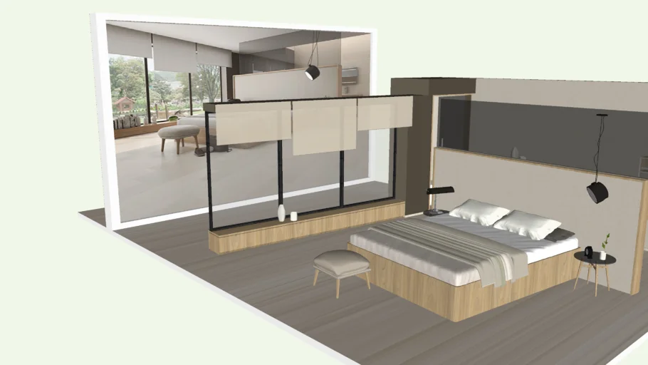 Modern Scandinavian Master Bedroom - Dormitorio Principal Moderno Escandinavo