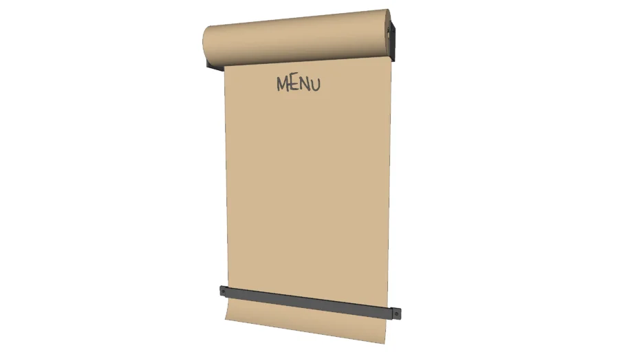 Kraft Paper Menu Roll