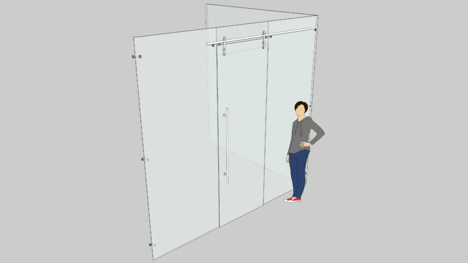 Glass partition