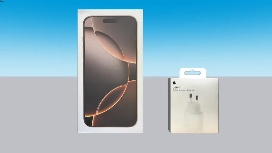 Caixa iPhone 16 pro max + fonte