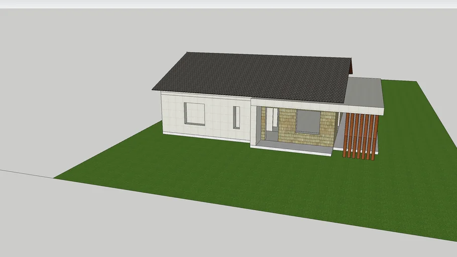 Medium house with two slides roof