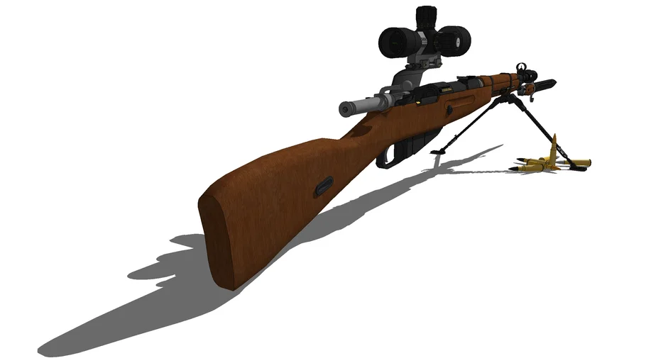 M38 Modernized Mosin Nagant Designated Marksman Rifle