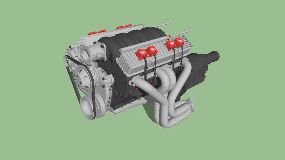GM 5.7 Liter V8 Small Block LS1 Engine 