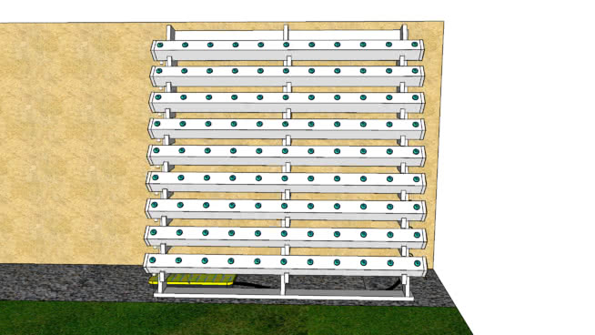 Hydroponics wall