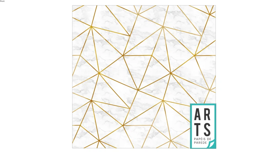 Arts - Papel de Parede - Zara Marmore Gold