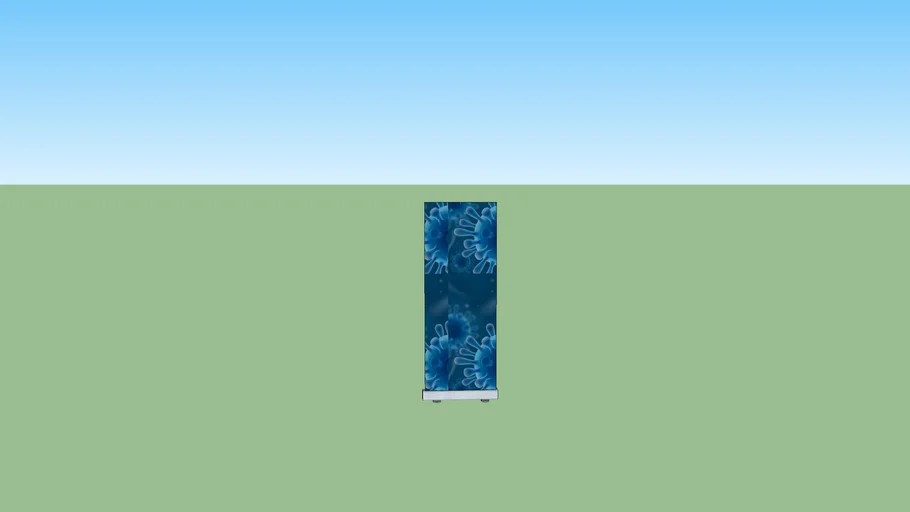 Blank Pull up banner-corona virus