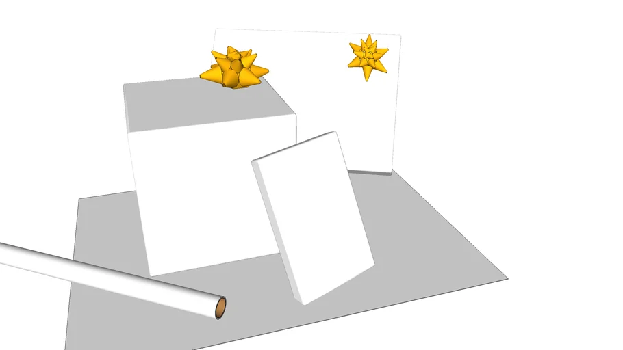 Wrapping paper gift box