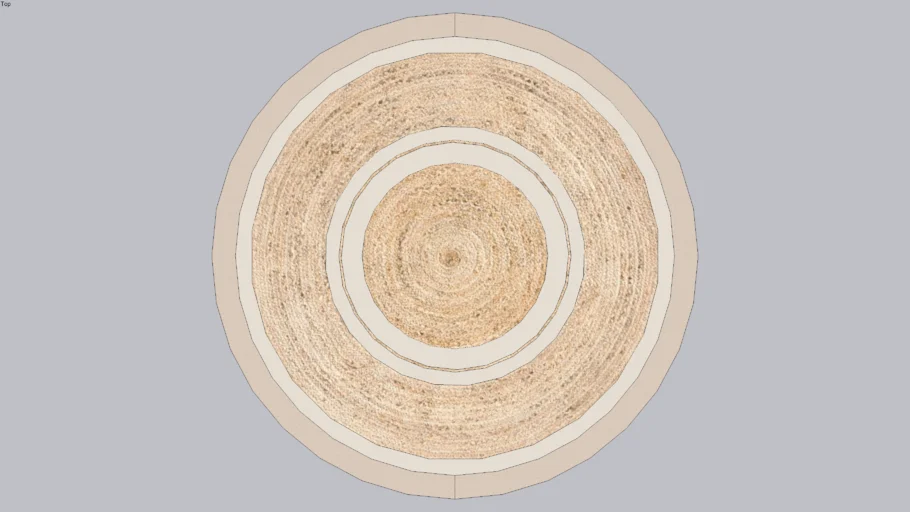 Tapis jute et blanc