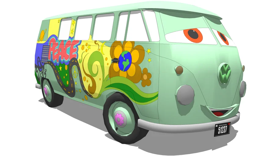 Disney Cars - Fillmore (The Hippie Van)
