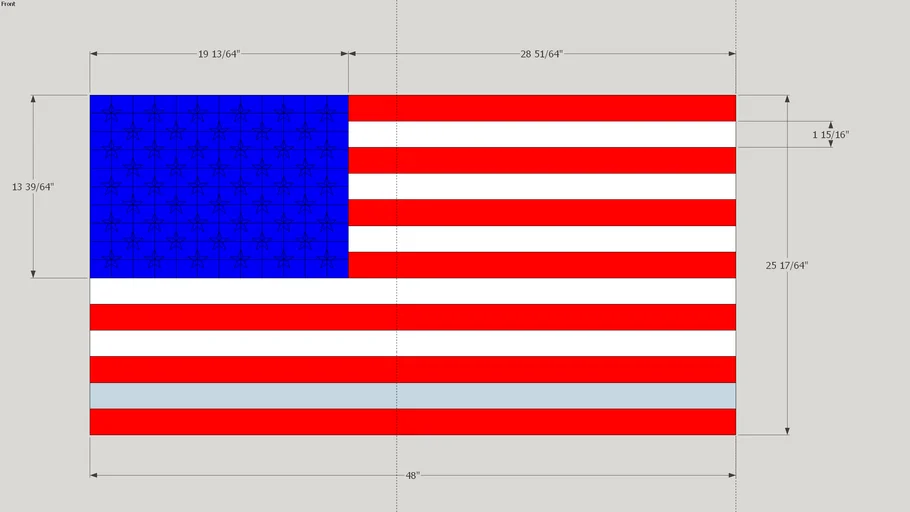 US Flag measurements