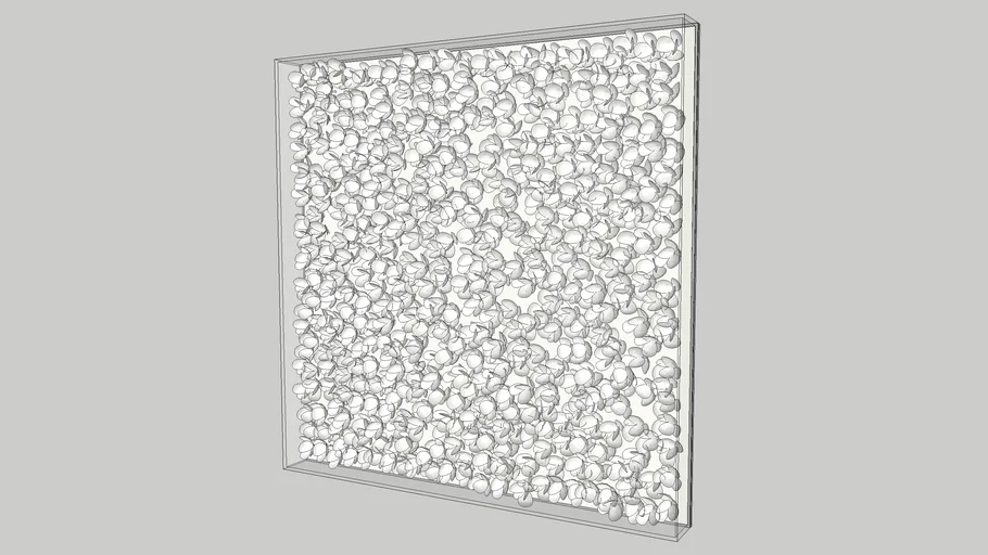 WHITE COCO WOOD WALL ART DIMENSIONAL