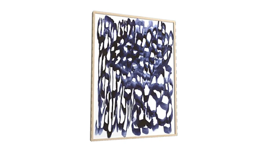 CB2 Latourell with Light Wood Frame/no Mat 29.5"x40.5"