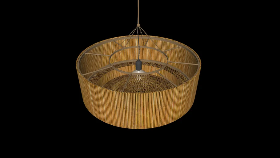 Lighting - Rattan Drum Pendant Light