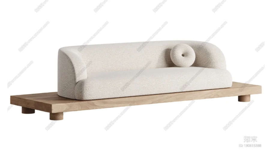 Wabi-sabi Sofa 3 seats - VRay