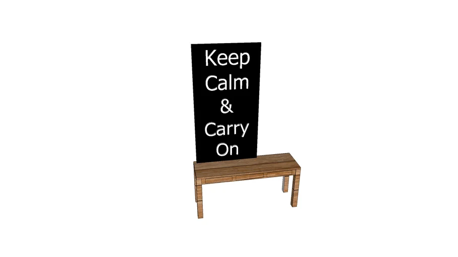Sidetable met lijst 