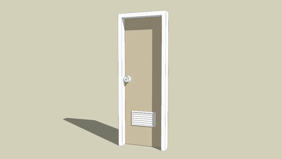 PVC Bathroom Door (60x190 cm)
