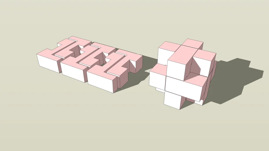 6 Same Pieces 3D Puzzle