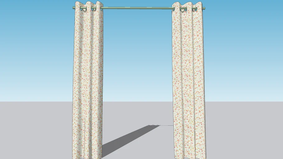 Tentures (rideaux) en lin WILTSHIRE BLOSSOM, Liberty Interiors.