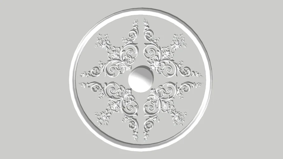 Pendant Light Moulding - Traditional Cornice