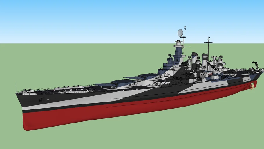 トランペッター 1/350 米海軍 戦艦 BB-55 ノースカロライナ プラモデル アメリカ海軍 戦艦 BB-55 ノースカロライナ (プラモデル