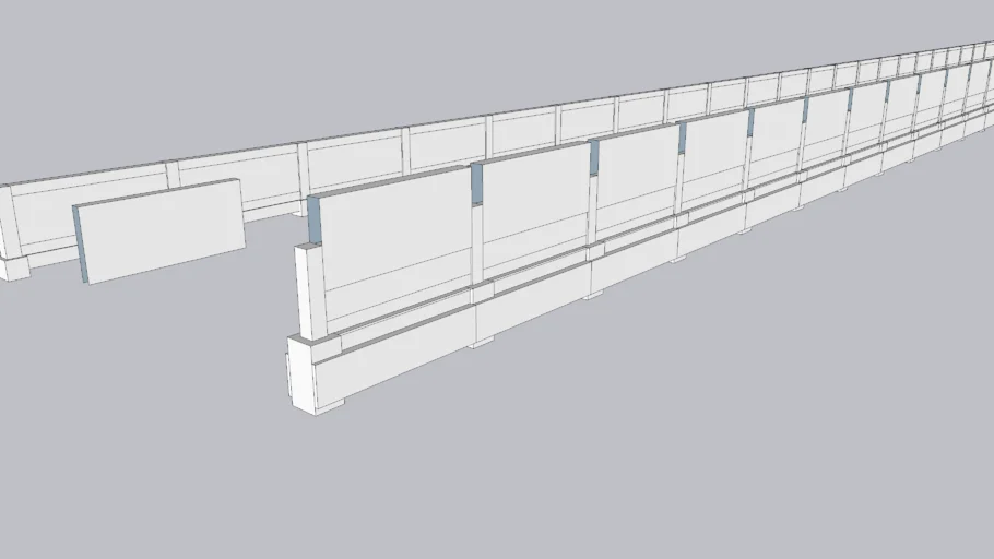 Muro Perimetral con columnass