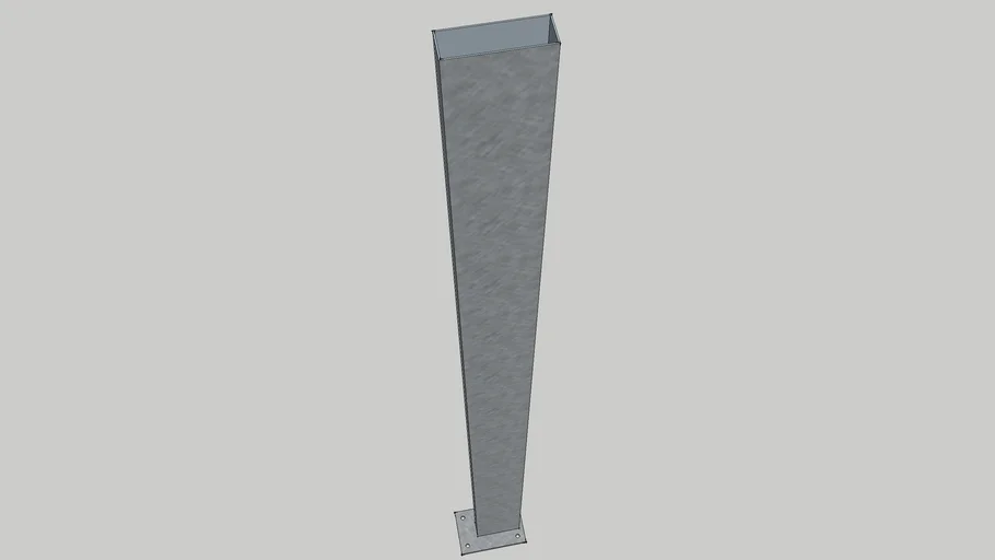 150mm x 50mm x 2mm x 2.4mt Post RHS