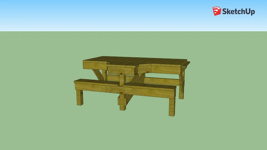 2 position shooting bench
