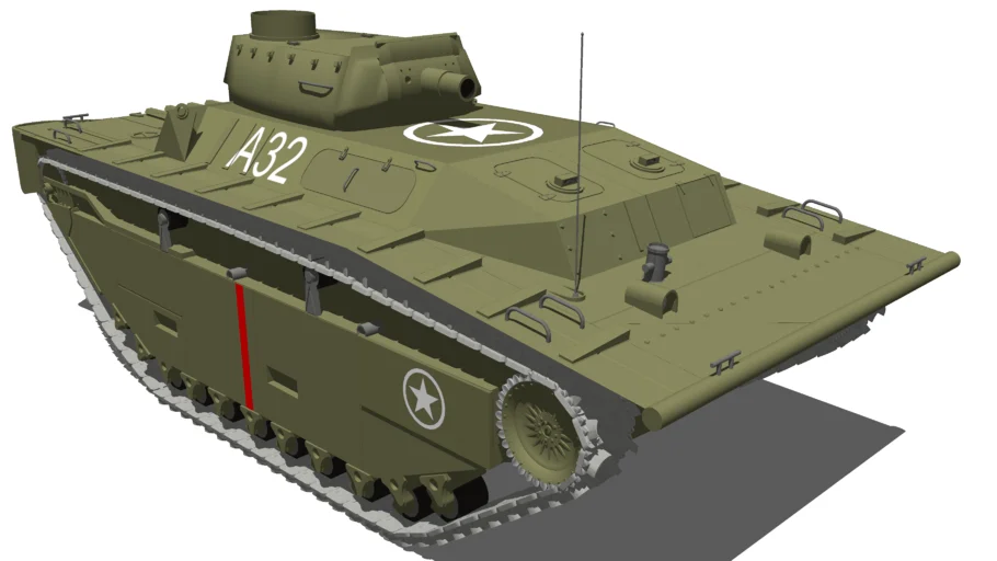 Landing Vehicle Tracked (LVT) A - 4 Tank
