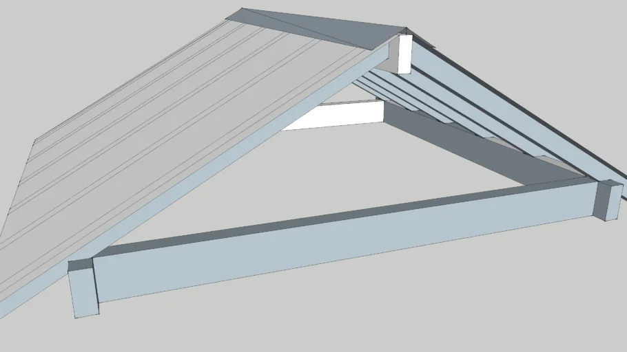 Square gable roof